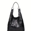 Fashion Luxury Letter Embossed Hobo Shoulder Bag - Image 5