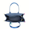 Minimalist Style Blue Versatile Canvas Fashionable Tote Bag - Image 3